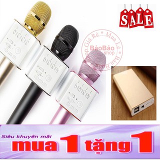 Micro kèm loa hát karaoke Q9 tặng sạc dự phòng 9800mAh
