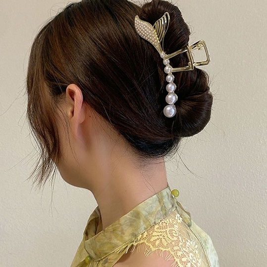 Kẹp Càng Cua Bằng Kim Loại Kích Thước Lớn Phong Cách Thời Trang Mùa Hè Mới 202