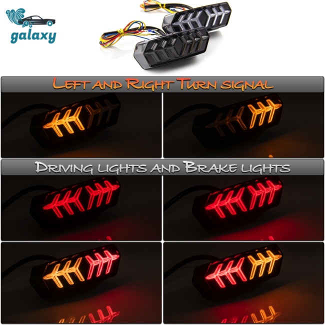 Galaxy Đèn Led Tín Hiệu Xi Nhan Gắn Đuôi Xe Mô Tô Honda MSX125 CBR650F CTX700
