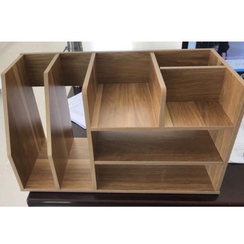 Kệ để hồ sơ văn phòng chất liệu gỗ ép cao cấp l Kệ sách mini để bàn gỗ mdf, nhiều ngăn đựng đồ DORIS ACCESSORIES
