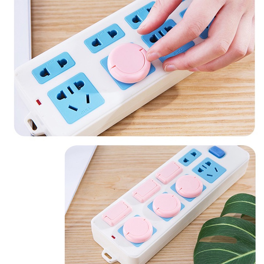 Combo 10 Nút Bịt Ổ Điện 2 Chân Chống Giật T8 Cao Cấp - Bảo Vệ An Toàn Cho Bé - Siêu Bền Chống Nhiệt Cao Cấp