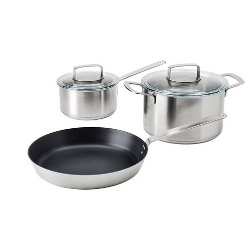 Bộ nồi chảo 3 chiếc IKEA 365+ ikea chính hãng ( có sẵn)