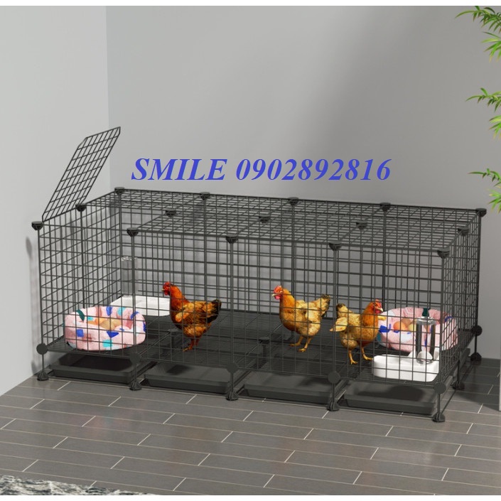 CHUỒNG CHÓ,MÈO,GÀ,SÓC LẮP GHÉP NHIỀU SIZE (CHỌN THEO PHÂN LOẠI)