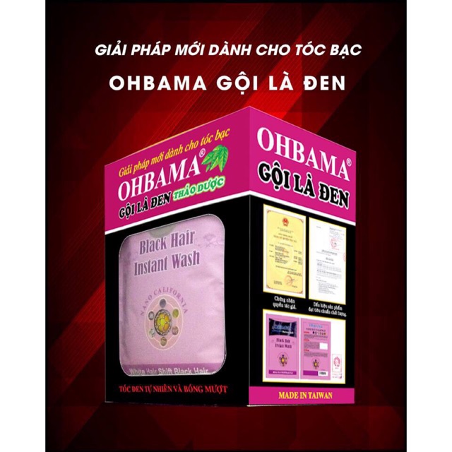OHBAMA - Gội là đen (gói lẻ)