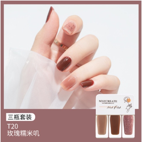 ( HOT )Set 3 Chai Sơn Móng Tay Maycreate Nail Polish 4g*3 Senabeauty