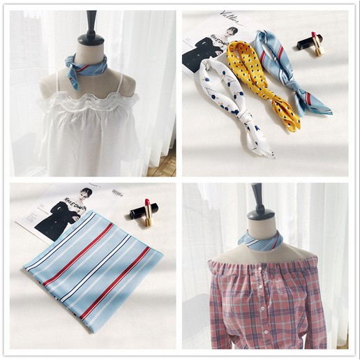 225 mẫu khăn lụa satin vuông 50x50cm