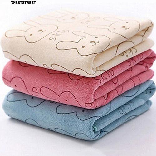 ✅Cute Baby Infant Newborn Rabbit Cartoon Soft Bath Feeding Towel Washcloth