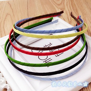 Cài tóc 5mm bọc satin, bờm tóc bọc vải satin