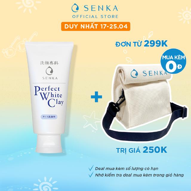 Sữa Rửa Mặt Senka Perfect White Clay 120G