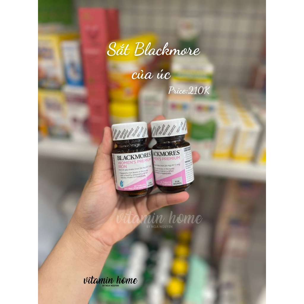 Viên sắt dành cho bà bầu Blackmores Iron for woman - lọ 30 viên
