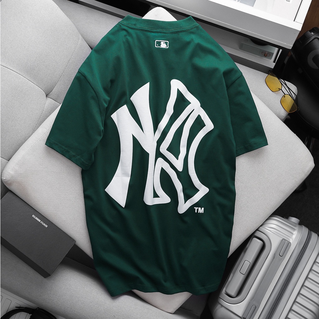 Áo thun tay lỡ unisex tay lở over size họa tiết momogram cá tính MB927