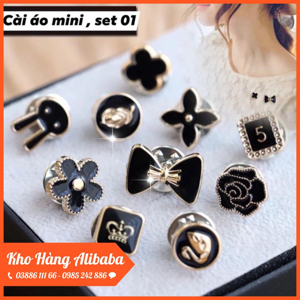 SET 10 Châm Cài Áo - Khuy Cài Áo Xinh Xắn (MẪU NGẪU NHIÊN)