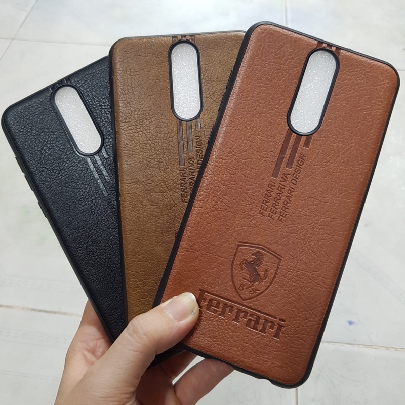 Ốp Huawei Nova 2i dẻo kiểu da in logo