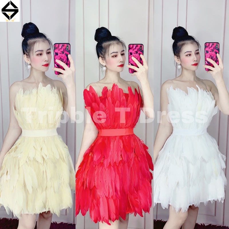 Đầm body ngắn lông cúp siêu xinh TRIPBLE T DRESS - size M/L - MS368V
