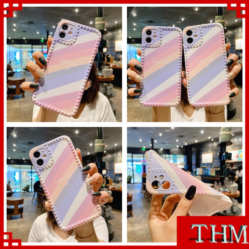 Ốp Điện Thoại Hình Cầu Vồng May Mắn Cho iPhone 6/6plus/6s/6splus/7/7plus/8/8plus/x/xr/xs/11/12/13/pro/max/plus/promax
