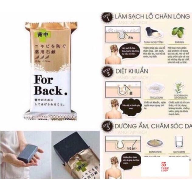 Xà phòng làm giảm mụn lưng For Back Pelican Nhật Bản | BigBuy360 - bigbuy360.vn