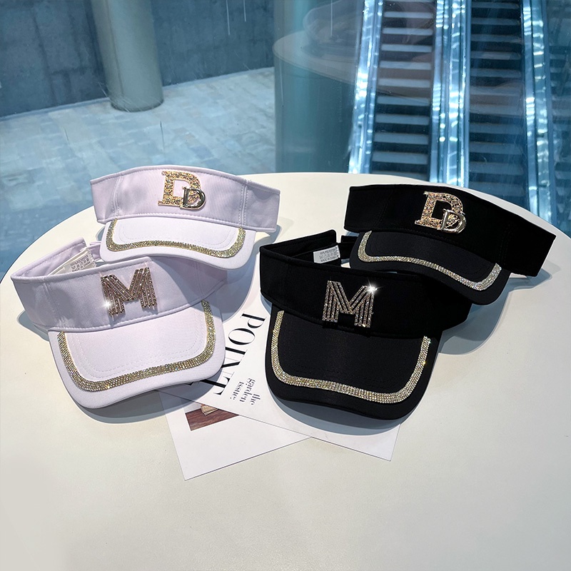 Mũ Lưỡi Trai Nửa Đầu Chống Nắng Thêu Chữ Thời Trang Cho Nam Và Nữ