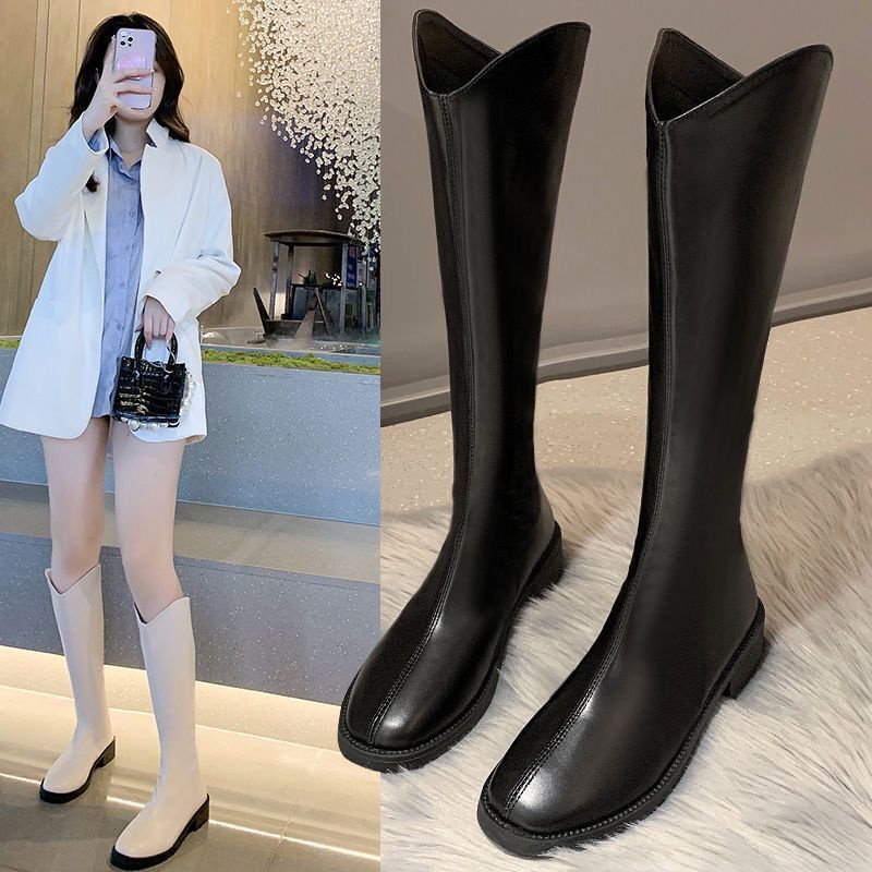 Giày Bốt Cổ Cao Thời Trang Sành Điệu Cao Cấp Cho Nữ Lưng