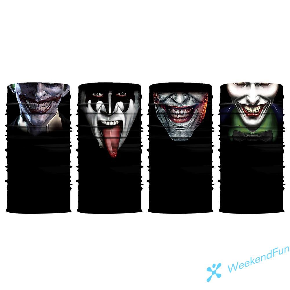 Bicycle Motorcycle Windproof Clown Half Face Mask Outdoor Balaclavas Scarf