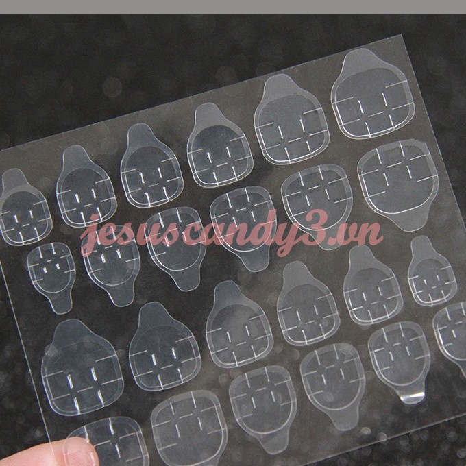 Ready Stock Bộ 24 Sticker Dán Móng Tay Bằng silicone