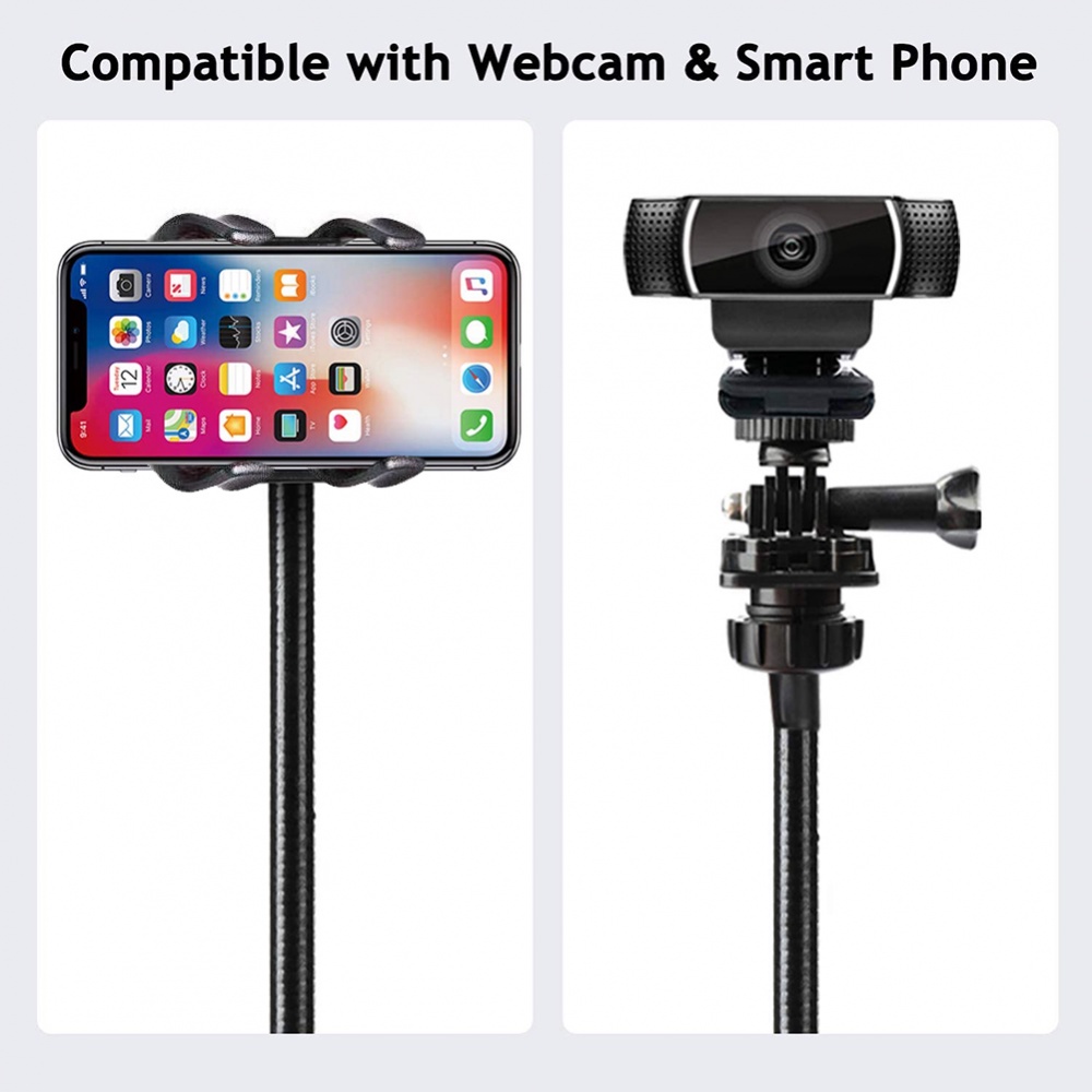 Chân đế Webcam Bàn linh hoạt Giá đỡ ngỗng Kẹp Kẹp Máy ảnh