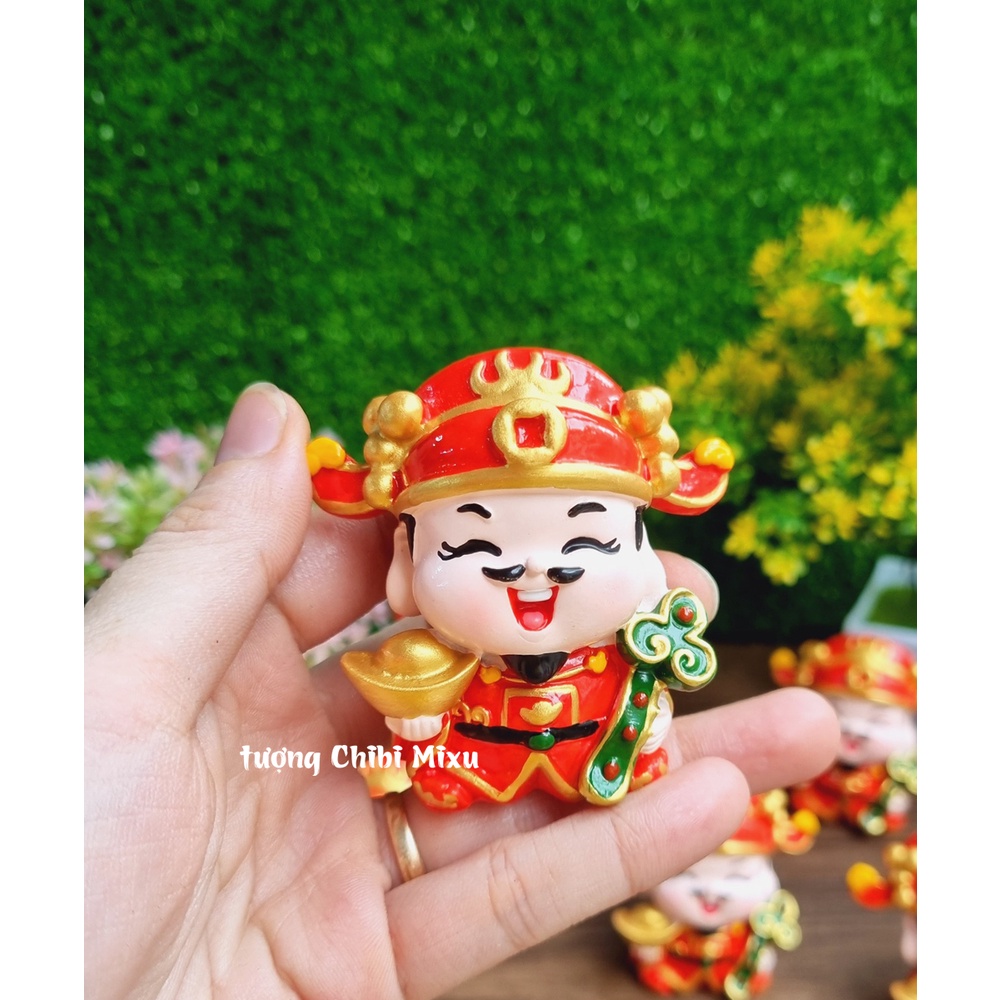 Tượng chibi Thần Tài Như Ý Cát Tường 6cm cao cấp