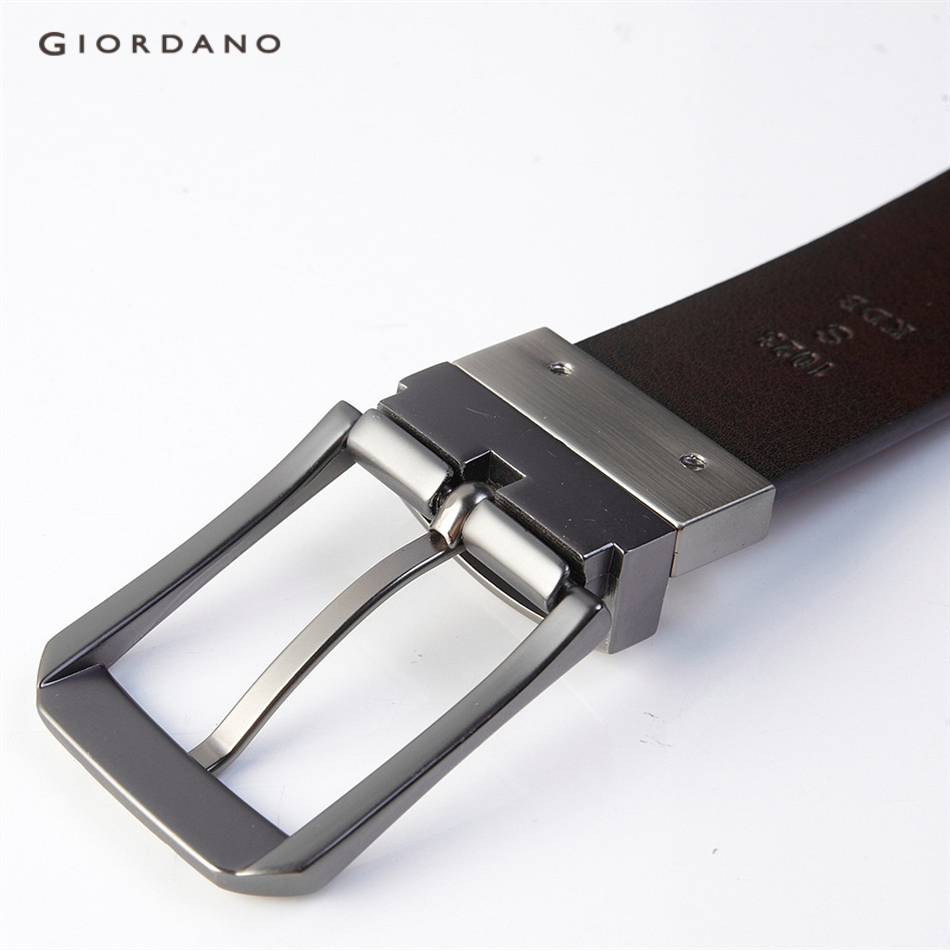 Dây thắt lưng GIORDANO 01131023 da có thể lật ngược thời trang dành cho nam