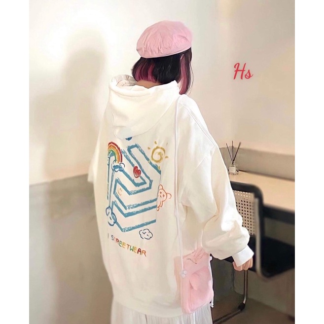 Áo hoodie cầu vồng HSU1