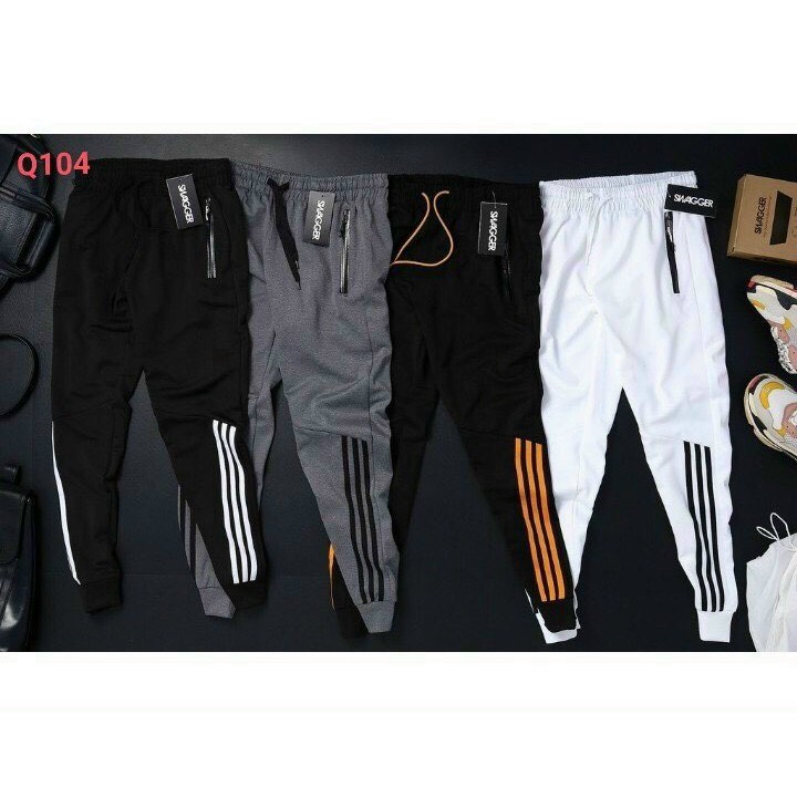 Quần nỉ jogger 3 Line  Nam Nữ Đều Mang Được Phong Cách Thể Thao vải cotton cao cấp form đẹp lưng thun bo gấu