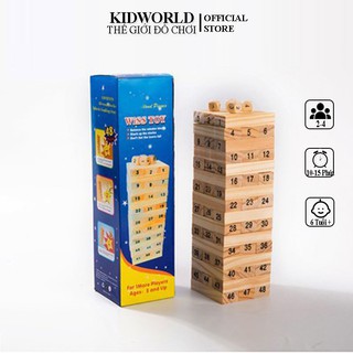 Trò Chơi Rút Gỗ Số 54 Thanh Gỗ Loại 18CM