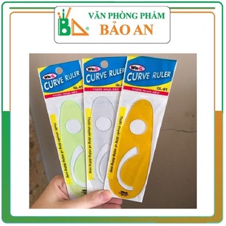 Combo 50 Thước vẽ Parabol QL01 - Thước sản phẩm đặc trưng cho các em học sinh dùng để học Toán