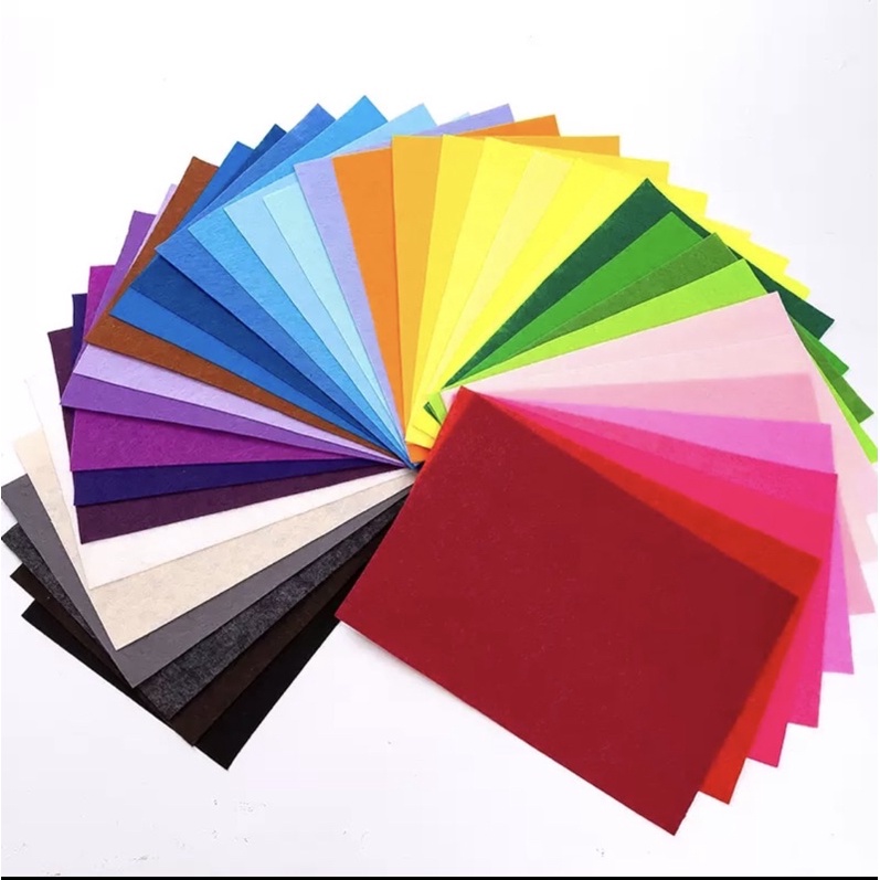 Set 40 tấm vải nỉ đủ màu sắc - Size 10x10