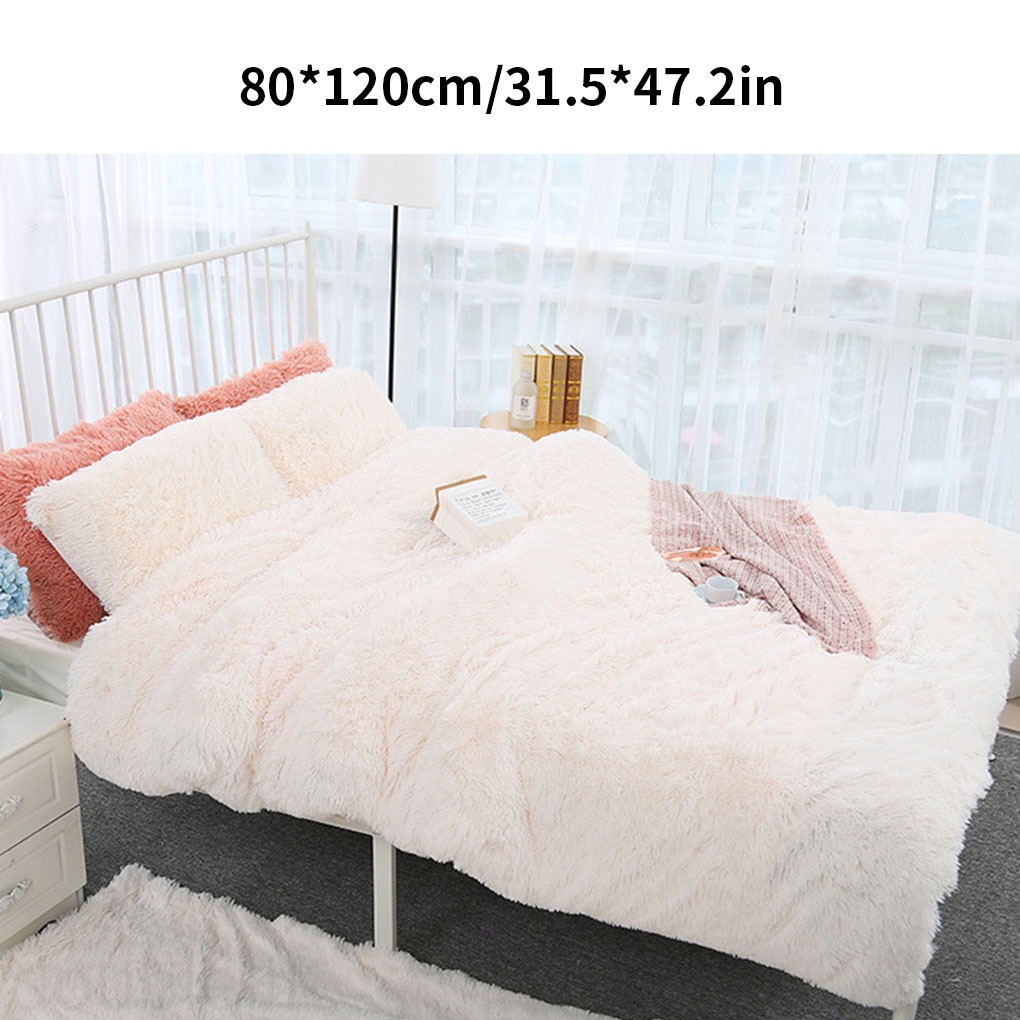 Chăn Lông Nhung Dài Mềm Mại Màu Trơn Đa Ứng Dụng