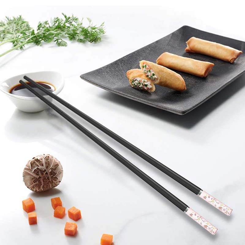 1 Đôi Đũa Hợp Kim Chống Trượt Chịu Nhiệt Độ Cao Phong Cách Nhật Bản
