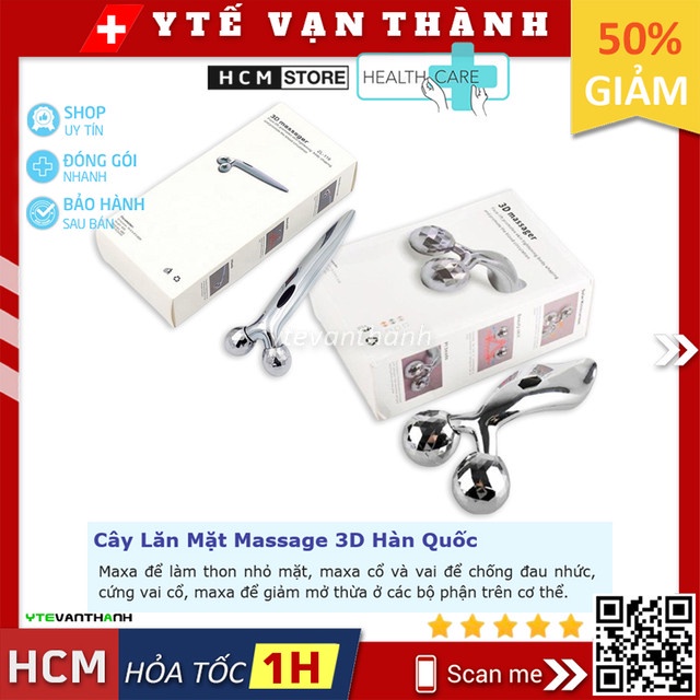 ✅ Cây Lăn Mặt Massage 3D Hàn Quốc | (Mát xa, Massa) -VT0635