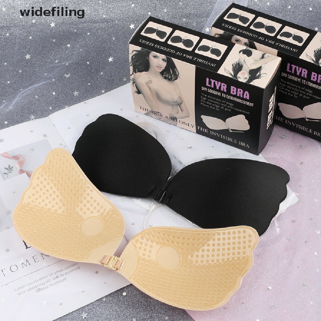 Áo Ngực Silicone Không Dây Nâng Ngực Tự Dính Hình Lông Vũ