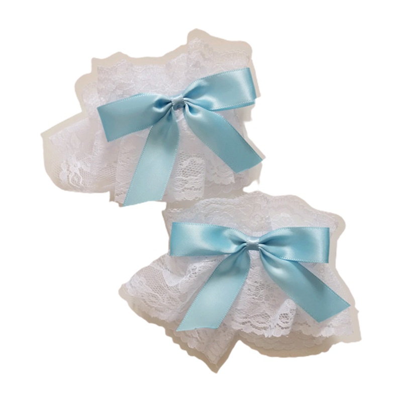 Youyo Vòng Đeo Tay Vải Tuyn Phối Ren Hoa Nhún Bèo Ngọt Ngào Phong Cách Hoạt Hình Nhật Bản Lolita