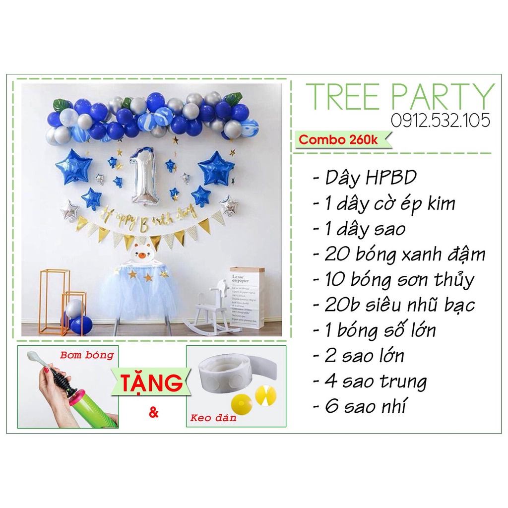 Combo bóng sinh nhật cho bé trai