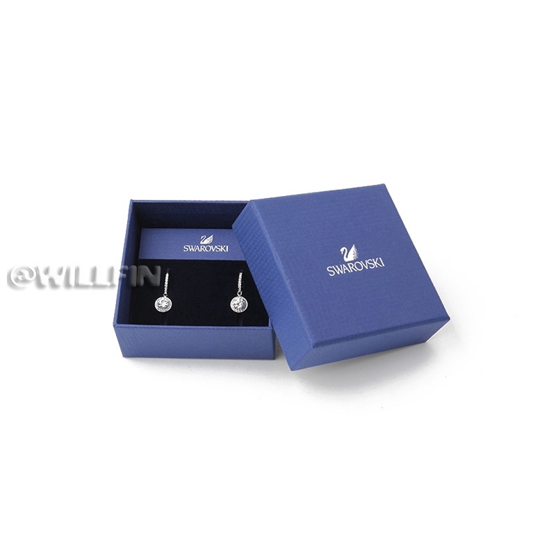 FLASH SALE 100% Swarovski Bông Tai Cá Tính Nữ Round Pierced with FASHION Earrings trang sức đeo Trang sức
