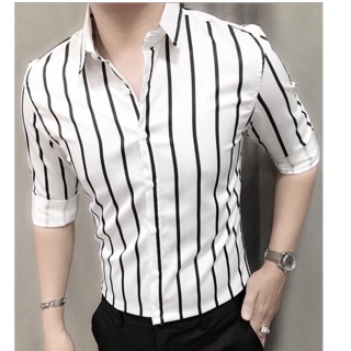 Sơmi lụa sọc