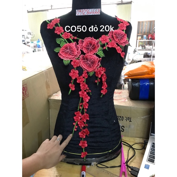 Cổ thêu cánh nổi mã CO50