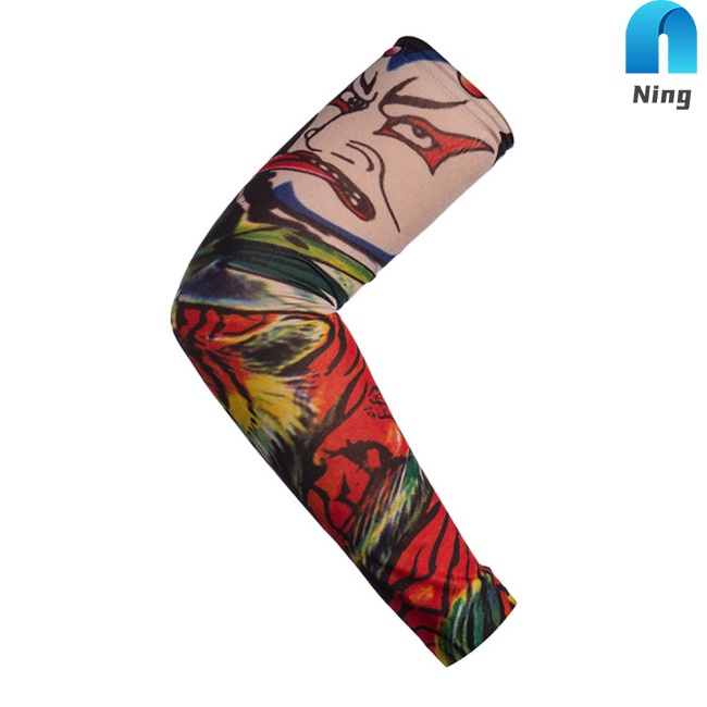 Bộ 6 Găng Tay Chống Tia Uv Họa Tiết Xăm Hình Sáng Tạo Dành Cho Hoạt Động Thể Thao Ngoài Trời