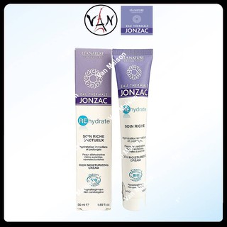 Kem Dưỡng Cấp Nước Eau Thermale Jonzac Rehydrate Rich Moisturizing Cream 50ml Dành Cho Da Khô
