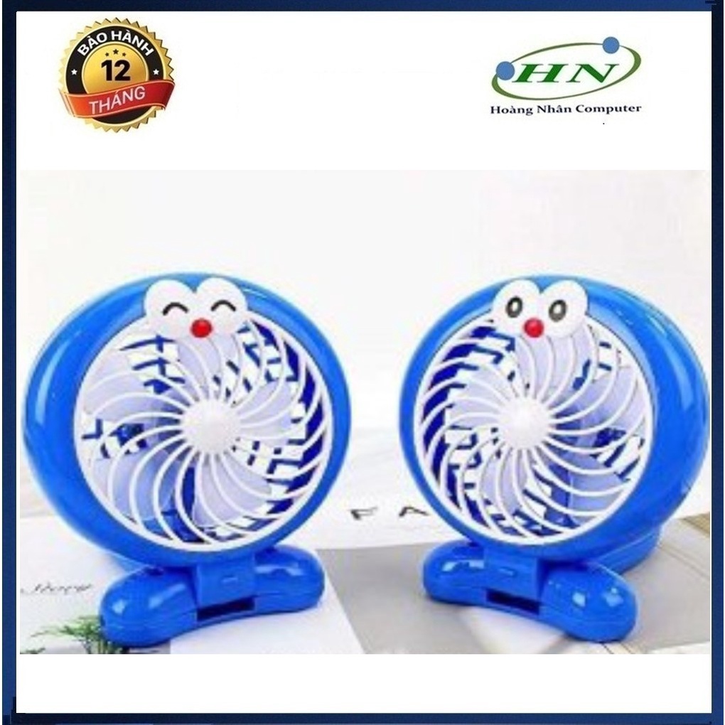 Quạt Mini cắm điện để bàn doremon