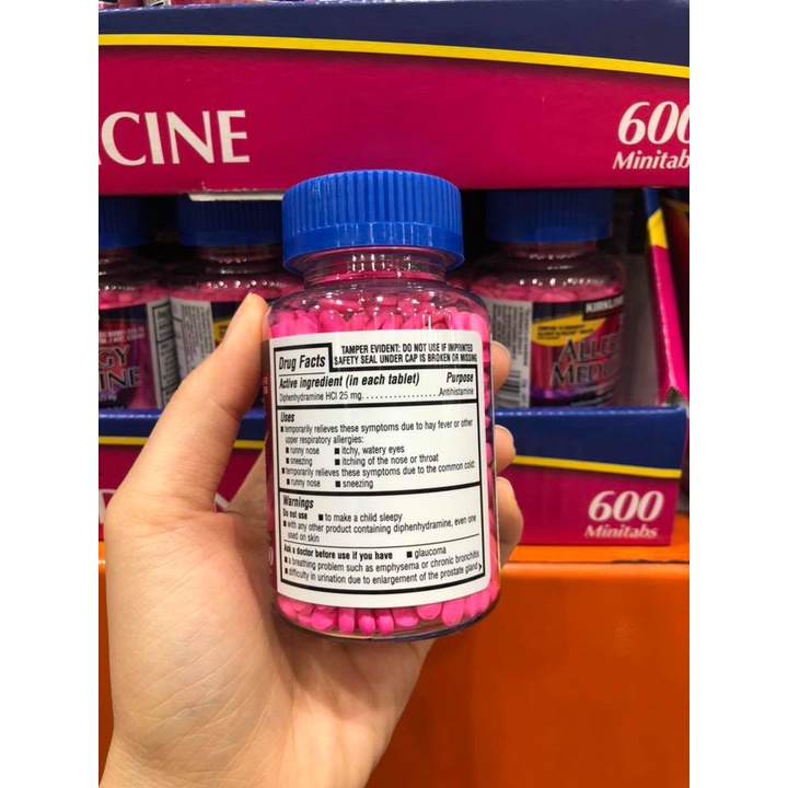 Kirkland Signature Chống dị ứng Allergy Medicine 600 viên
