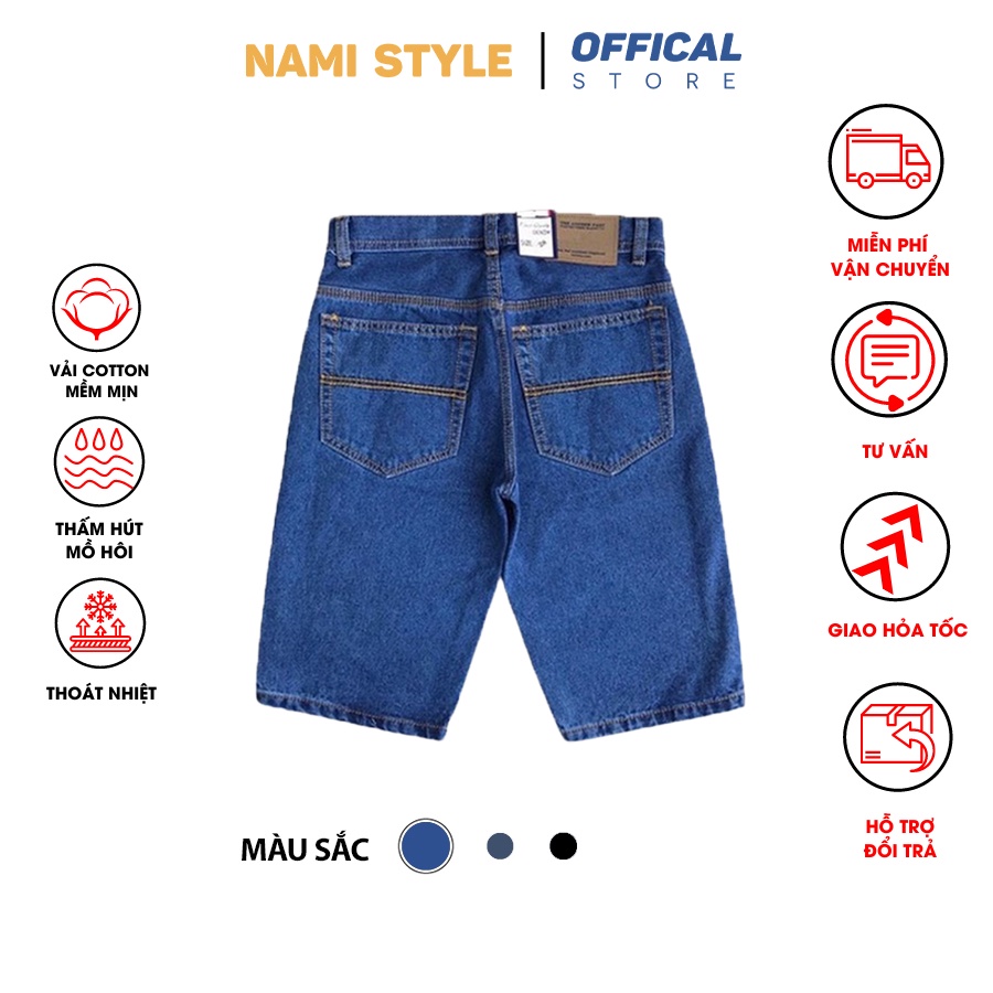 Quần short jean,quần nam đơn giản,trẻ trung đẹp, cao cấp( có size đại)