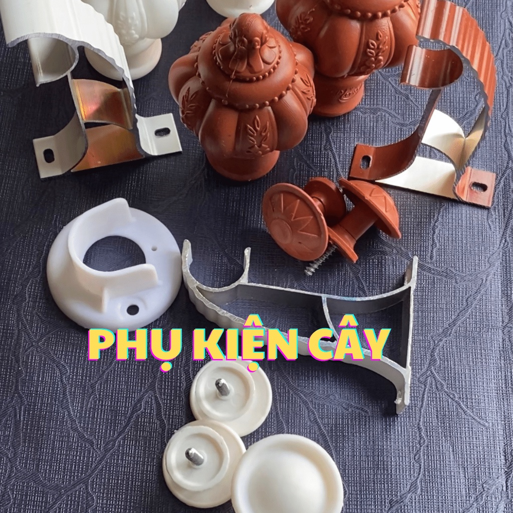 Phụ Kiện Treo Rèm Cửa- Núm Dây Cột- Thanh Treo Rèm- Đầu Chụp- Đầu Bịt- Bát Treo Cây- Màn Cửa Kim Tiền