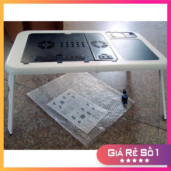 Bàn Laptop Đa Năng⚡𝐅𝐑𝐄𝐄 𝐒𝐇𝐈𝐏⚡E-Table LD09 Bàn Làm Việc Đa Năng Để Laptop Có Quạt Tản Nhiệt Nhựa ABS Siêu Bền