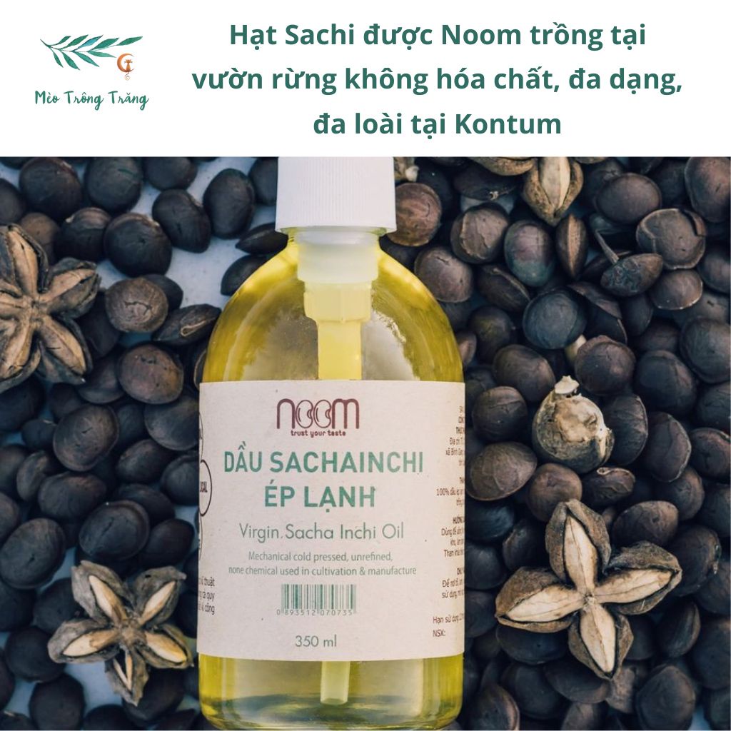 Dầu sachi/ sacha inchi ép lạnh Noom giúp dưỡng da, bổ sung dinh dưỡng