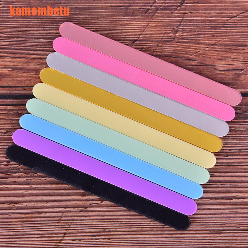 CR (Hàng Mới Về) Set 10 Que Kem Làm Kem Diy Bằng Acrylic Dành Cho Bé